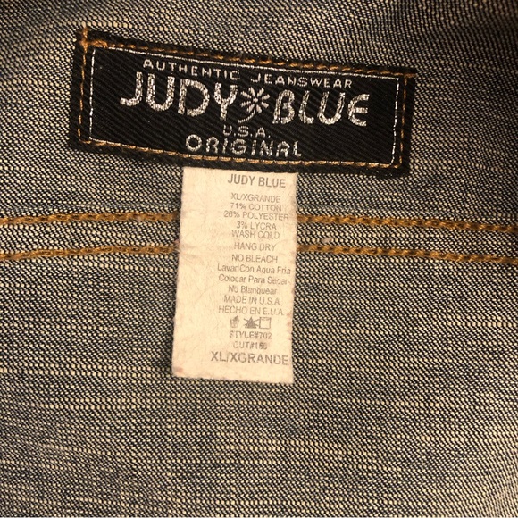 JUDY BLUE vintage denim jacket in excellent condition XL - Picture 6 of 10